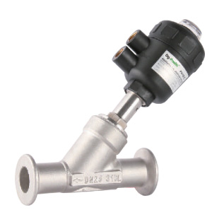 PV500 Tri clamp ends angle seat valve