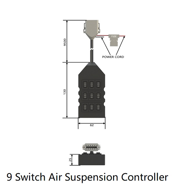 Air Suspension Controller 9 Switch