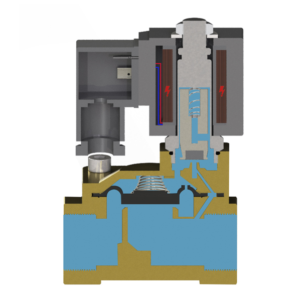 PU225 Electric Water Valve Open State