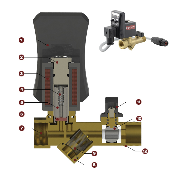 Structure Of Solenoid Drain Valve-A Model