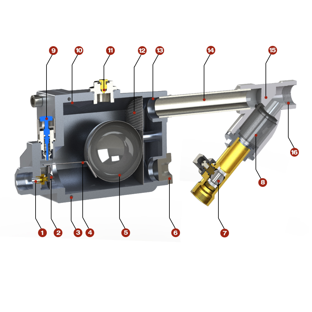 The Srtucture Of Ball Floating Auto Drain Valves