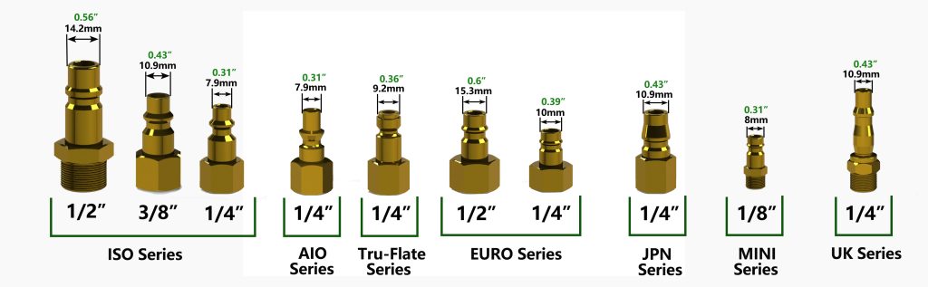 The air plug models commonly used