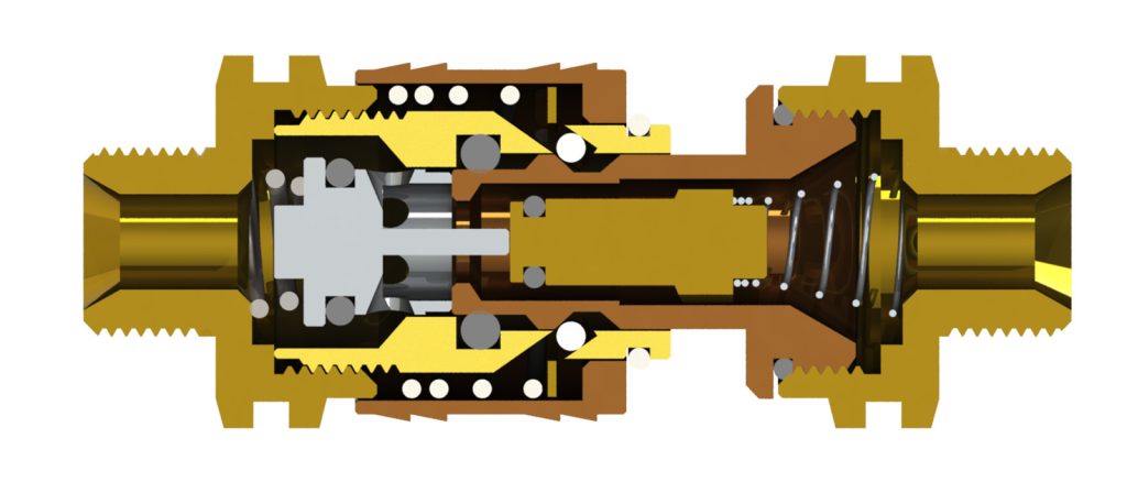 Double Shut Off Coupler-Coupled