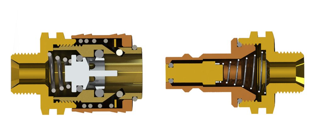 Double Shut Off Coupler-Disconnected