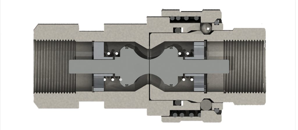 Double Shut Off Hydraulic Couplings-coupled