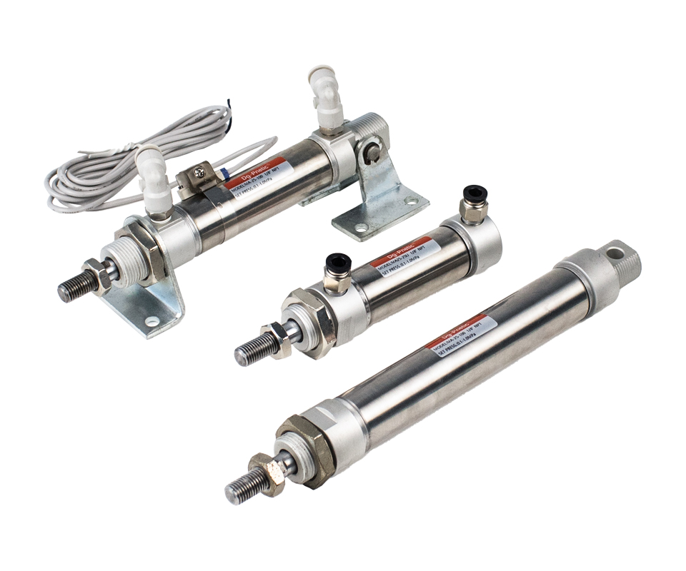 MA Stainless Steel Mini Roundline Cylinders