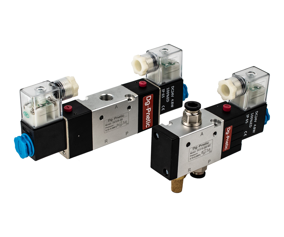 3V300 Large 3-2 way air solenoid valves