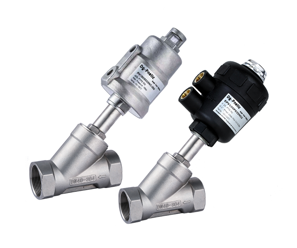 PV100 thread ends angle seat valve