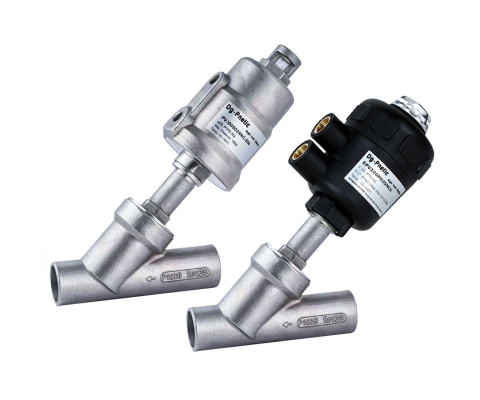 PV300 Weld ends angle seat valve